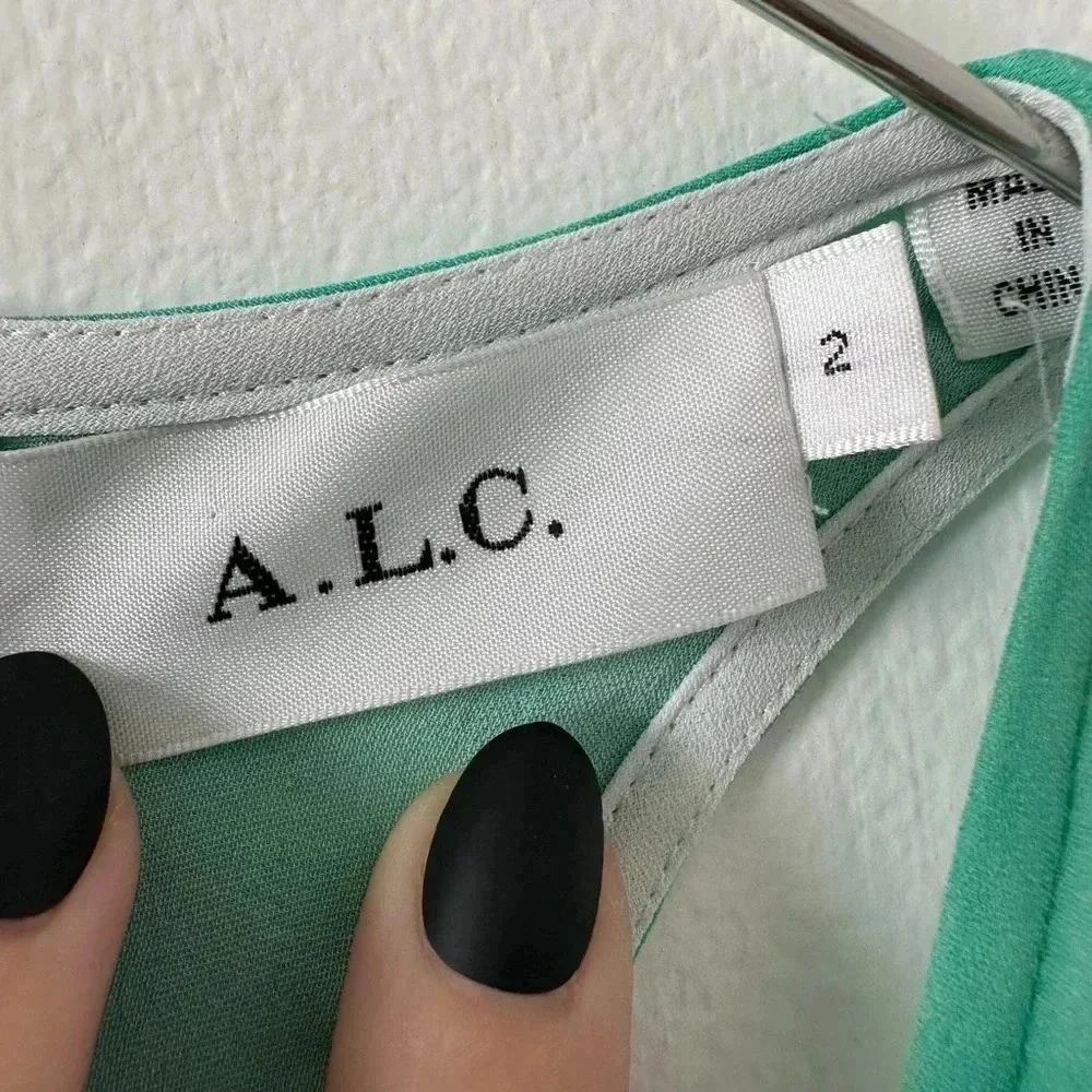 A.L.C Tallulah Tie-Dye Silk Maxi Dress - Picture 4 of 13